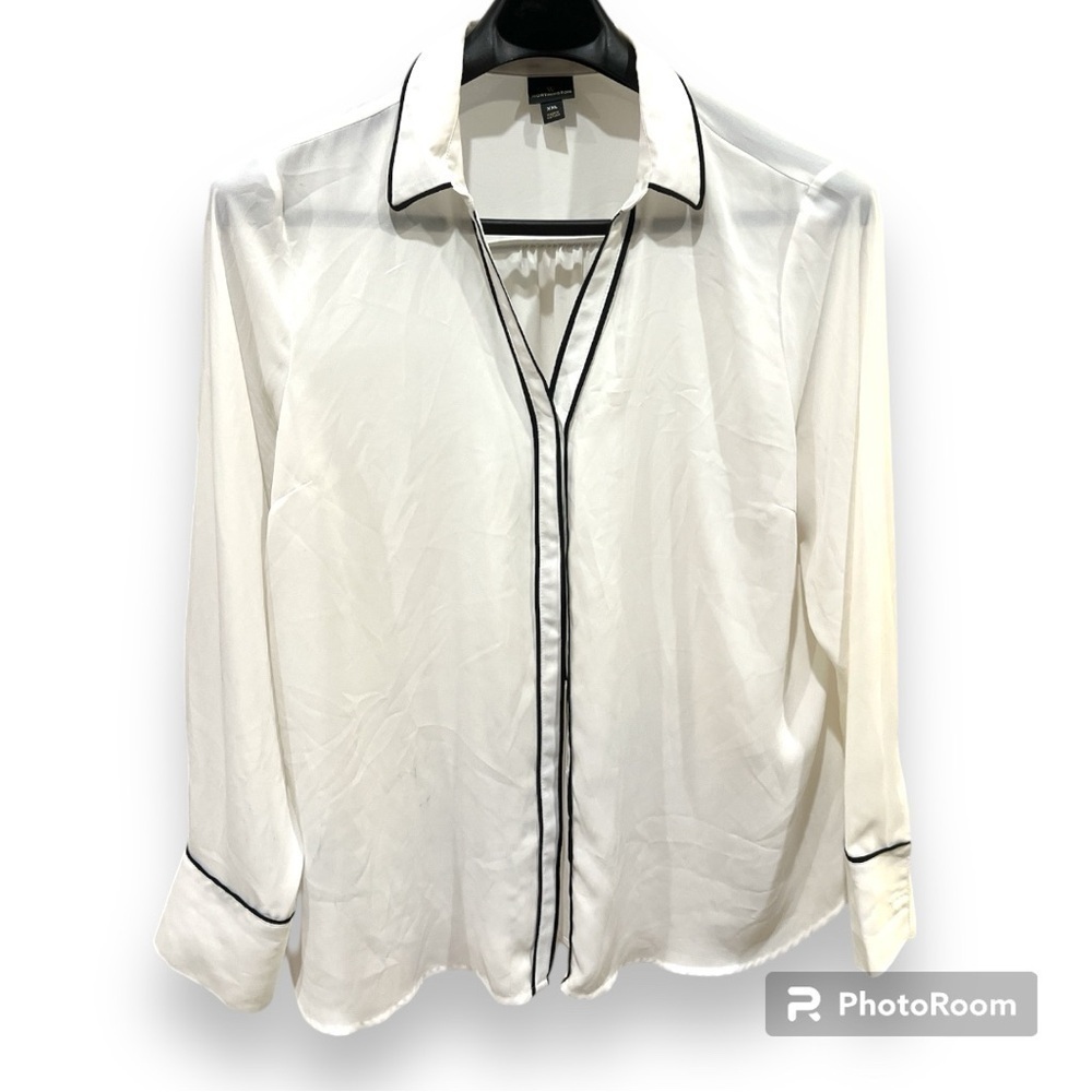 Worthington Sheer Button Up Blouse XXL